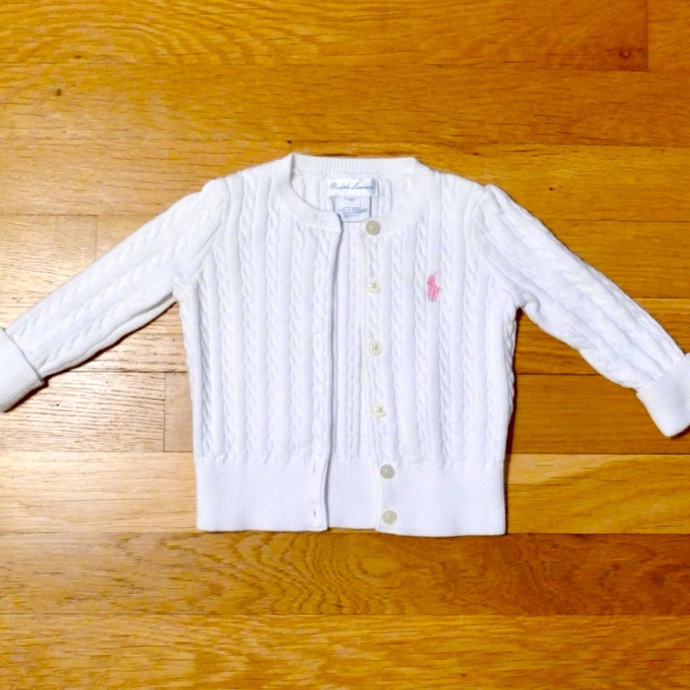Ralph Lauren Cable Knit Cardigan 9M